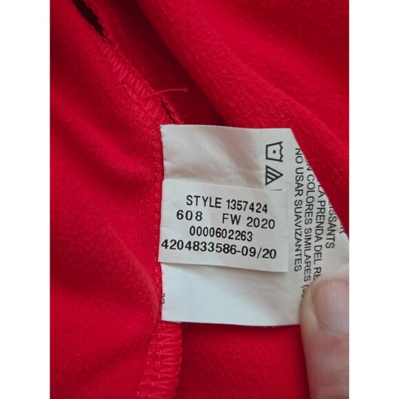 Women’s Under Armour Fitted Cold Gear Long Sleeve Red Half Zip Front Top XS - Picture 9 of 9